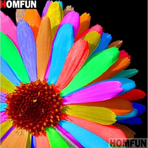 HOMFUN Full Square/Round Drill 5D DIY Diamond Painting "Flower pattern" 3D Embroidery Cross Stitch 5D Decor Gift A14387