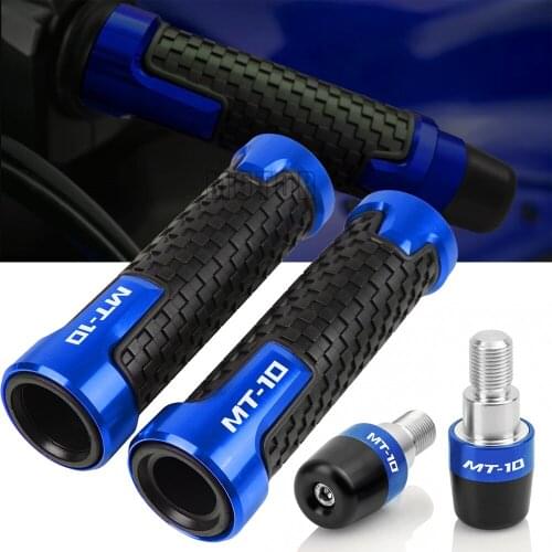 For YAMAHA MT10 FZ10 MT 10 2016-2018 Motorcycle Aluminum Accessories 7/8'' 22mm Handlebar Grip Handles Bar Grips Ends Cap Plug