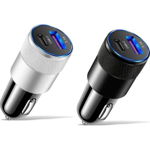 15W USB Car Charger Quick Charge 4.0 3.0 FCP SCP AFC USB PD Fast Charging Car Phone Charger For Huawei Xiaomi IPhone 12 Auto Bmw