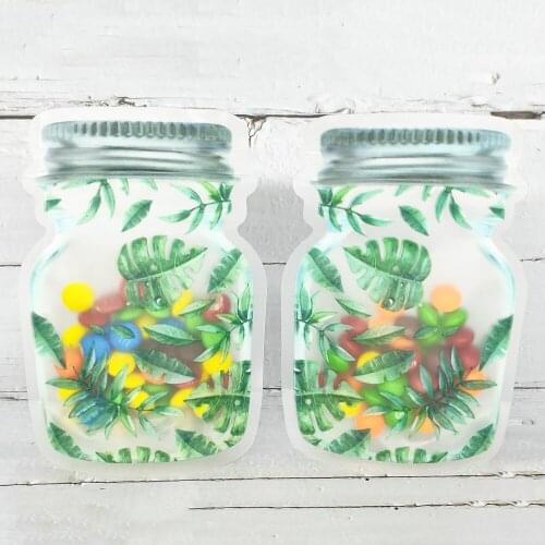 Household Candy Jar Bags Nuts Bottle Bags PP Mylar Bags Stand Up Coffee Bean Zipper Bags Eco-friendly Plastic Food Storage Bags