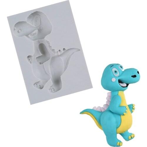 Cartoon Dinosaur Mould Silicone Mold Fondant Cake Decorating Tool Gumpaste Sugarcraft Chocolate Forms Bakeware Tools