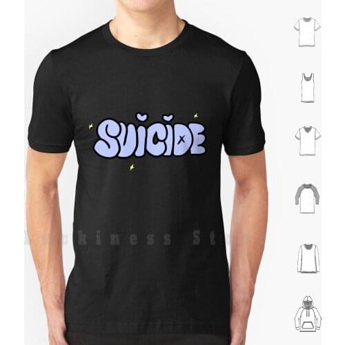 Suicide T Shirt Cotton Men DIY Print Suicide Depression Cute Kawaii Yami Kawaii Harajuku Lolita Little Mental Illness