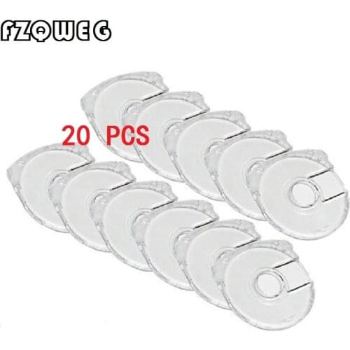 FZQWEG 20Pcs Replacement Clear UMD Game Disc Storage Shell Case For PSP Protective Box for Sony PSP Disc