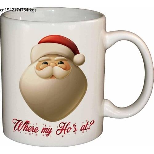 Where My Hos At? - 11 Oz Ceramic White Coffee Mug