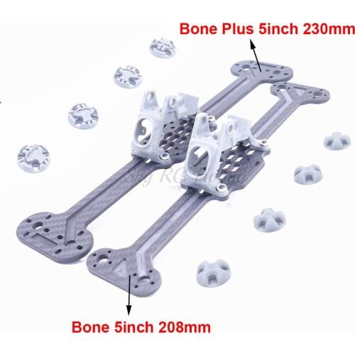 5Inch Bone 208mm / Bone Plus 230mm 230 Carbon Fiber Frame Unit TPU Parts FPV Drone kit For Brushless Motors 2004 / 2204 / 1506