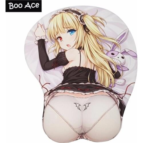 Hasegawa Kobato Anime 3D Hip Mouse Pad Sexy Big Soft 3D Gaming Silicone Gel Wrist Rest