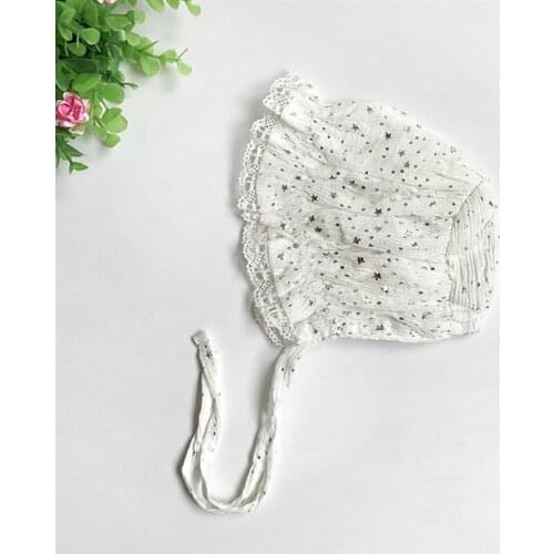 Lace Newborn Baby Hat Cute Cotton Kids Baby Girl Hat Cap Princess Infant Toddler Baby Bonnet Girls Summer Sun Hat Gifts