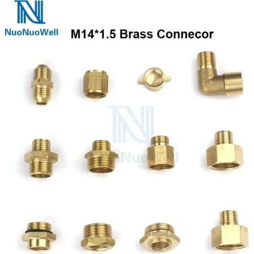 NuoNuoWell 1PC Copper Pipe Male Female Screw Thread Reduce Connector Brass Adapter M14 M18 M22 1/2
