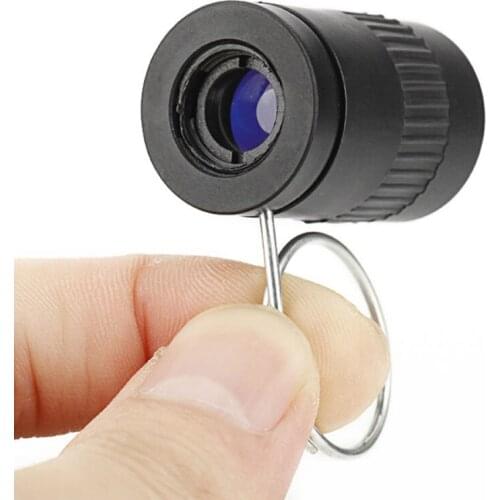 2.5X17.5mm mini pocket miniature telescope portable ultra-miniature finger buckle telescope outdoor camping hiking telescope