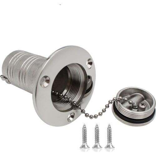 Marine Grade 316 SS Deck Filler GAS DIESEL FUEL WASTE WATER 38mm 50mm Mirror Polish Marine Boat Hardware Deck Filler Cap
