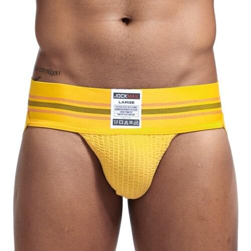 Mens Sexy Underwear Briefs Jockstrap Bare Buttocks Panties Penis Male Panties Shorts Bulging Bag Soft Brand Underpants Cueca