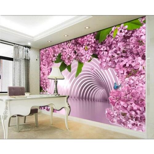 3d wallpaper custom mural space is pretty in pink recent flower background living room home decor photo wallpaper for walls 3d