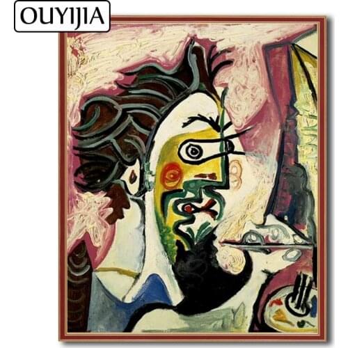 OUYIJIA Picasso Abstract Oil Diamond Painting 5D DIY Art Home Decoration Gift Picture Of Rhinestone Diamond Mosaic Embroidery