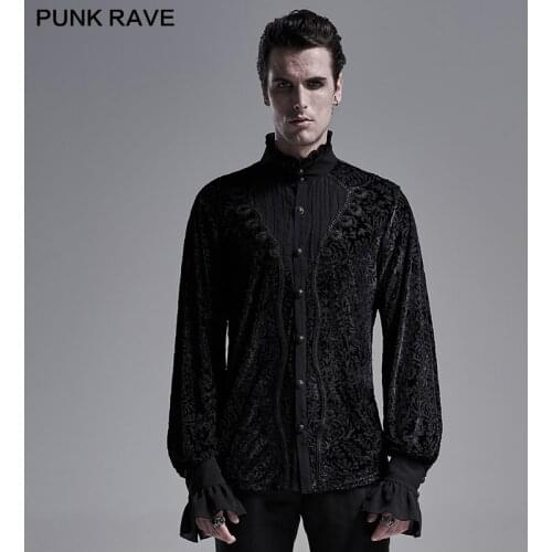 Мужские сорочки PUNK RAVE China At AliExpress