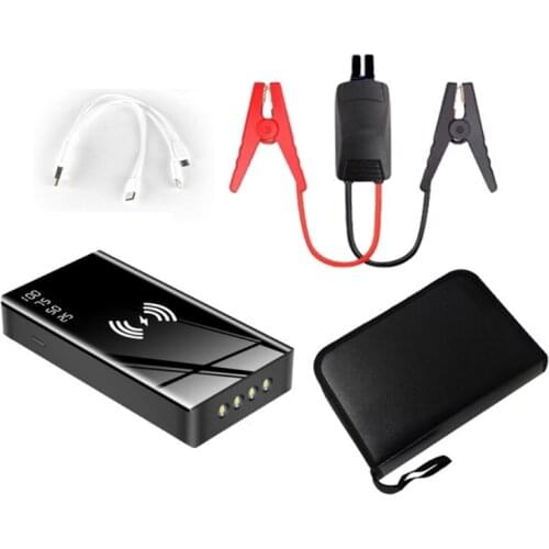 G99F Wireless Charging Car Jump Starter Smart Clips Emergency Battery Booster 12V Portable Car Charger 20000mAh Power Bank