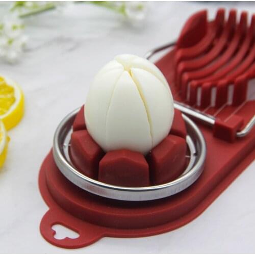 Egg Cutter Stainless Steel Egg Cutter Slicers Multifunctional Songhua Egg Duck Egg Cutting Accessories Kitchen Slicing Gadgets