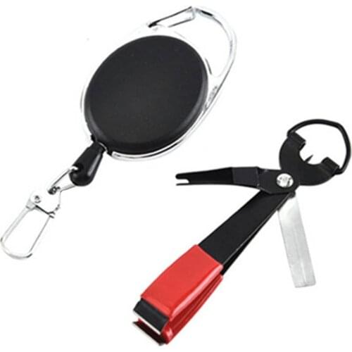 Fish Line Quick Knot Tying Tool Fast Tie Nail Knotter Line Cutter Fishing Clipper Trimmer Stainless Steel Nipper With Keyring
