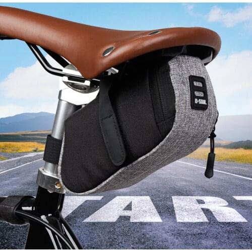 Bike Bicycle Saddle Bags Waterproof Mountain Bike Seat Pouch Outdoor Cycling Tail Rear Saddle Storage Bag Bike Bags Accessories