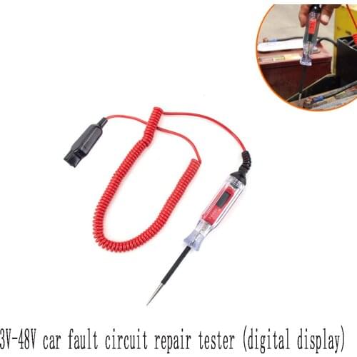 Universal Auto Car Truck Motorcycle Circuit Voltage Tester Test Pen DC 3V-48V Electrical Automotive Tester Free Shipping