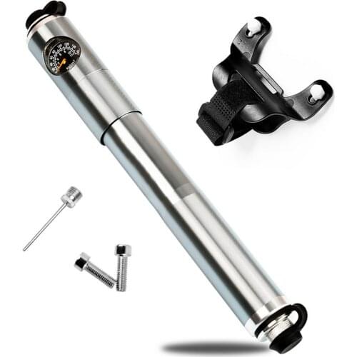 WEST BIKING Bicycle Pump Hand Air Pump Hose Pressure Gauge Cycling Tire Inflator Schrader Presta Valve Fork Portable Mini Pump