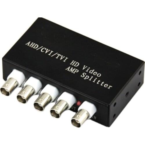 1 In 4 Out AHD TVI CVI Video Distributor Amplifier 1CH To 4CH Splitter For CCTV Security Camera System BNC 1x 4 Video Splitter