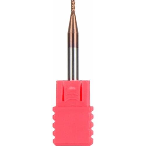 High Quality HRC55 Tungsten Steel End Mills 2pcs/lot D1.5-4-50 4 Flute Flattened Head CNC Milling Carbide End mills