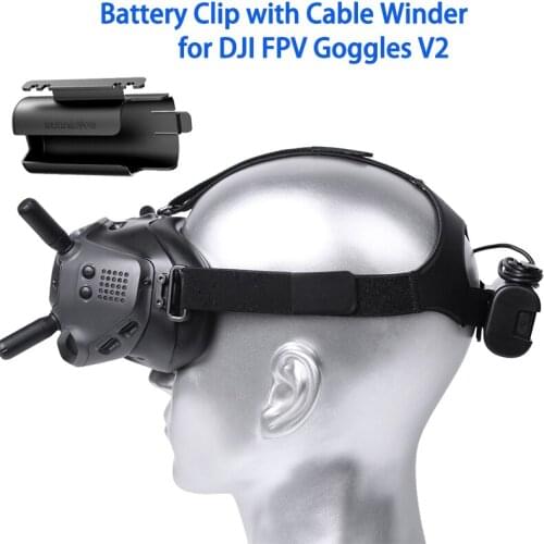 Battery Clip Cable Management Winder Protective Case Headband Back Holder Accessories For DJI FPV Goggles V2