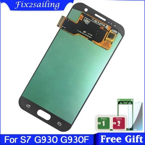 5.1" LCD For Samsung Galaxy S7 G930A G930F SM-G930F Display Touch Screen Digitizer Full Assembly Replacement parts Free Shipping