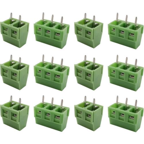 10Pcs KF127 5.0mm Pitch 2 Pin 3 Pin PCB Screw Terminal Blocks Connector 300V 10A Straight Pin KF127-5.0-2P/3P Terminals