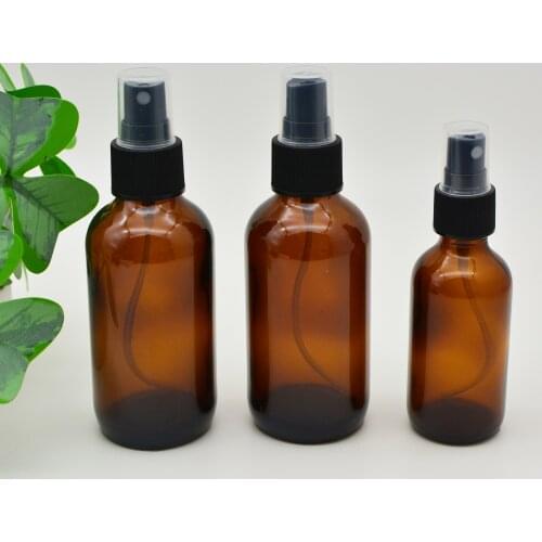 15ml 30ml 50ml 100ml Essential Oil Spary Bottle Brown Glass Portable Travel Empty Packaging Container Makeup Tools