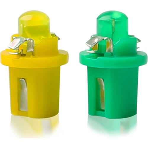 10pcs Instrument Light T5 T3 T4.2 T4.7 B8.5 1 SMD LED Ceramic Car Auto Side Wedge Gauge Dashboard Lamp Bulb DC12V