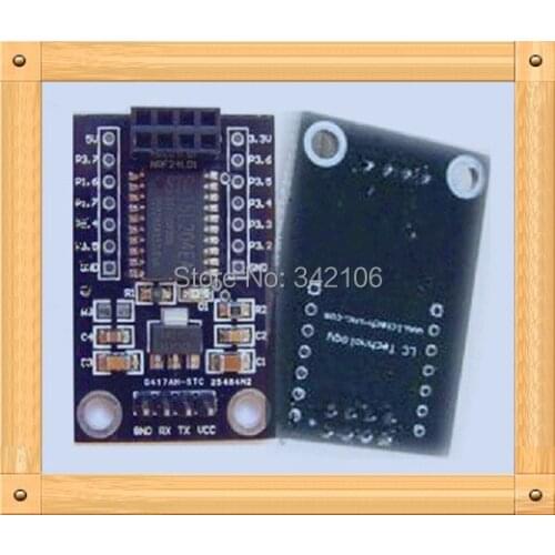 Free Shipping!!! 5pcs STC15L204 + NRF24L01 interface / Wireless driver board / Wireless Development Board module sensor