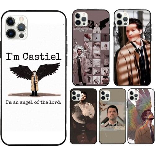 Supernatural Aesthetic Castiel Case For iPhone 12 mini 11 Pro Max X XR XS MAX SE 2020 5S 6S 7 8 Plus Back Cover Shell