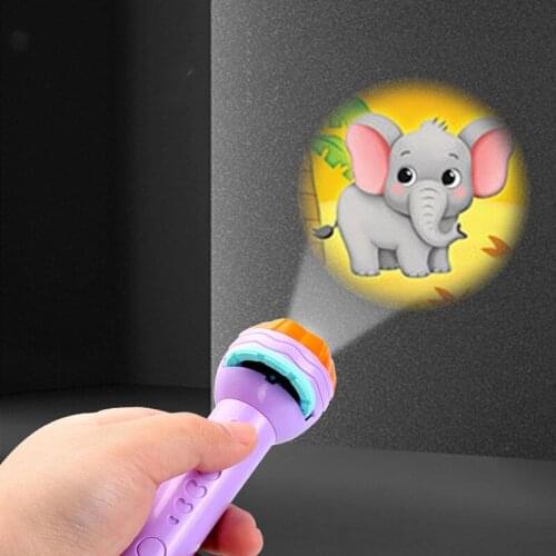 Childrens Toys Flashlight Projector Torch Lamp Toy Baby Early Education Toy Birthday Christmas New Year Gift Toys For Children