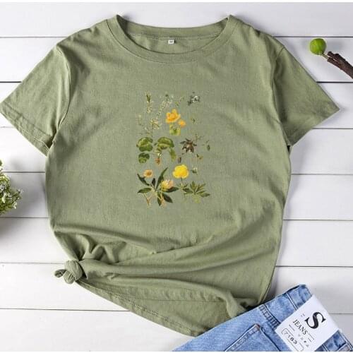 Funny Summer T Shirt Women Tops Fashion Summer Short Sleeve O-neck Cotton Graphic Tshirt Women Loose Casual Tee Shirt Femme