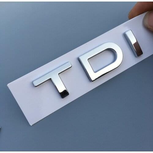 For Audi A4 S4 A5 S5 A6 C6 A7 A8 A6L TDI Chrome Emblem Car Styling Rear Trunk Letter Number Logo Sticker
