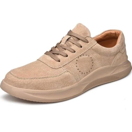 Summer Men Flats Driving Comfortable Soft Leather Men Sneakers