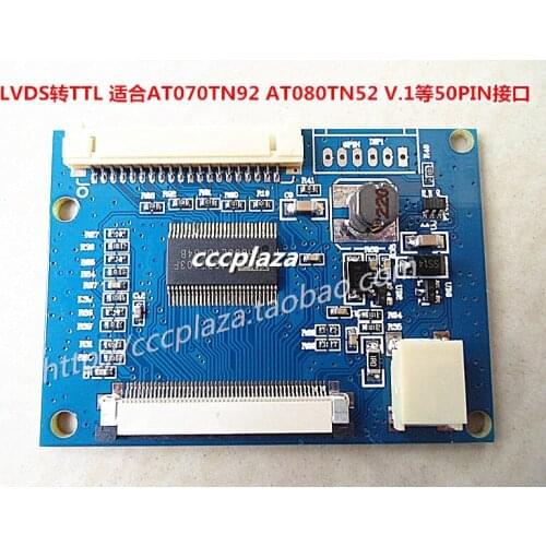 Lvds turn ttl adapter board LVDS turn TTL AT070TN92 AT080TN52 50PIN LCD screen