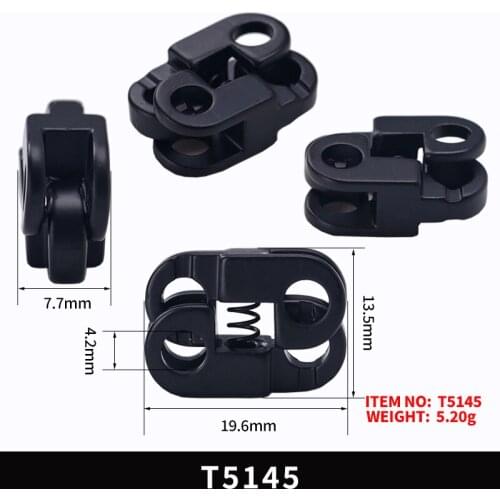 Lychee Life 50 Pieces Vintage Metal Color Stopper DIY Apparel Sewing Accessories Metal Clamp Stopper Cord Lock Toggle