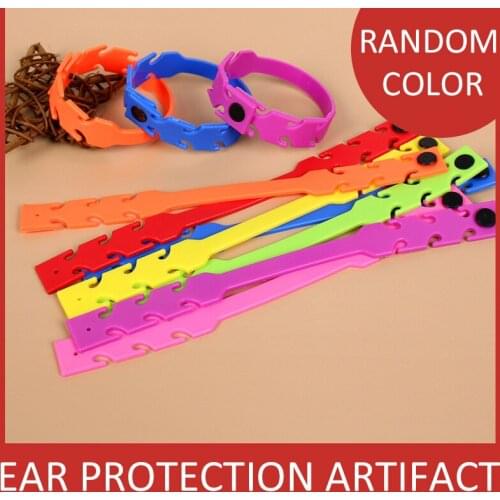 Cartoon Mask Silicone Hook Strap Holder Extension For Mask Ear Protector Soft Anti-tightening Release Pain Ear Buckle Wristband