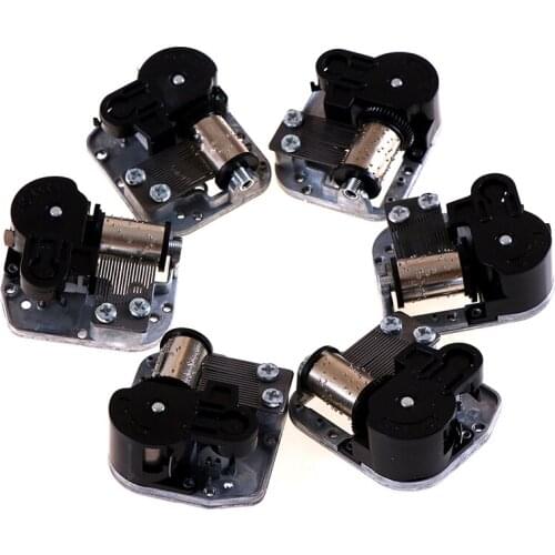 1PCS Mechanical Diy Windup Music Box Musical Movement Screws Key Silver Approx 50g Craft Decoration Home Decor 5 x 4.4 x 2cm