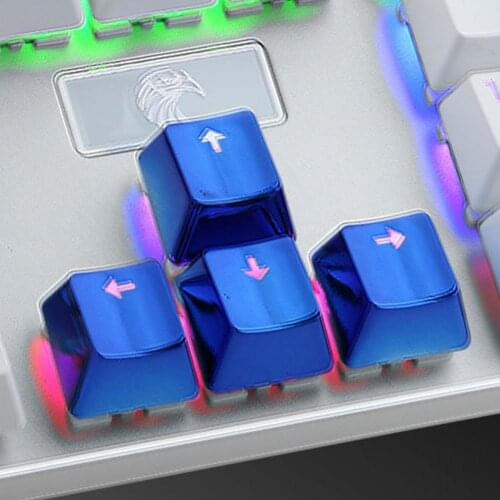 12Pcs/Set PET Electroplating Gaming Keyboard Key Caps Replacement Button Set Крышка клавиатуры
