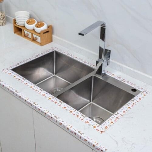 Home Bathroom Shower Sink Bath Sealing Strip Tape White PVC Self adhesive Waterproof Wall Sticker for Bathroom Anti-mold sticker