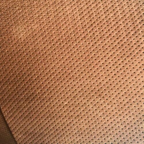 Perforated punch genuine leather fabric for seater/shoe/purse,free shipping