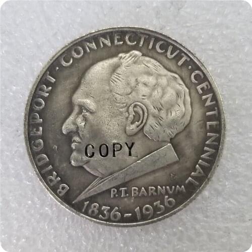 USA 1936 Bridgeport Connecticut Commemorative Silver Half Dollar COPY commemorative coins-replica coins medal coins collectibles