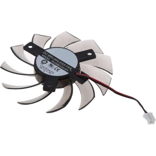 75MM PLD08010S12H 2Pin Cooler Fan Graphics Card Cooling Fan for GTX 460 GTX560Ti