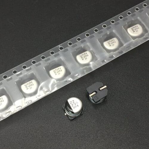 10pcs/100pcs 22uF 25V Panas 6.3x5.4mm 25V22uF Chip type High Quality SMD Aluminum Electrolytic capacitor