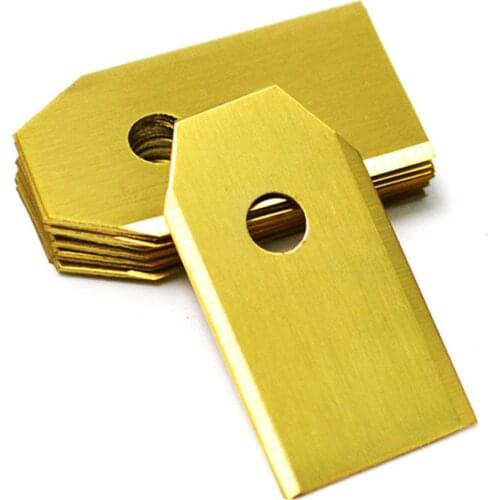 30/60pcs Titanium-coated Stainless Steel Lawn Mower Blades For Husqvarna Automower 0.75mm Replacement Screw Parts