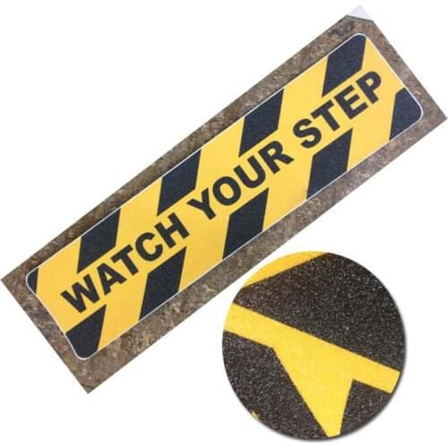 60x15CM Indoor Adhesive Tape "WATCH YOUR STEP" Sticky Warning Tape Stair Steps Anti-Slip Tape