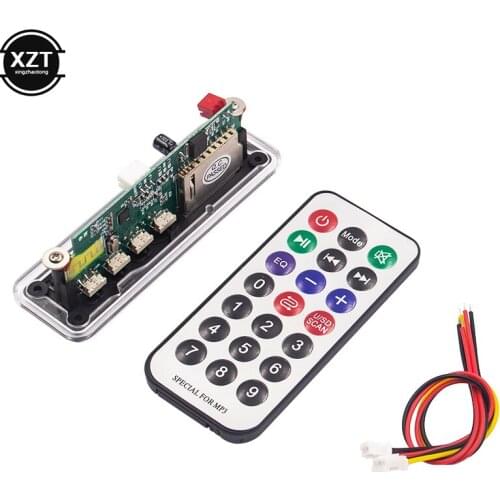 Wireless Bluetooth 5.0 12V MP3 WMA MP3 Player Decoder Board Audio Module USB TF Radio For Car accessories Speaker